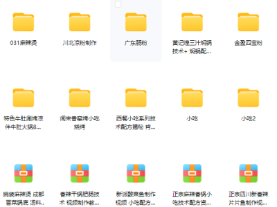 当初花了1.8万，全部买下来的小吃制作教程，适合小本创业学艺 [ 677.3GB]